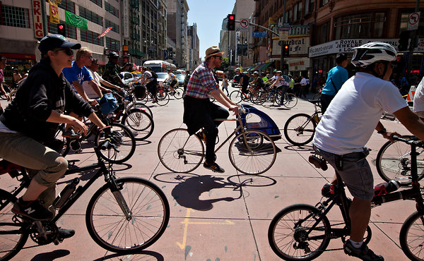 Велосипеды на улицах Лос-Анжелеса