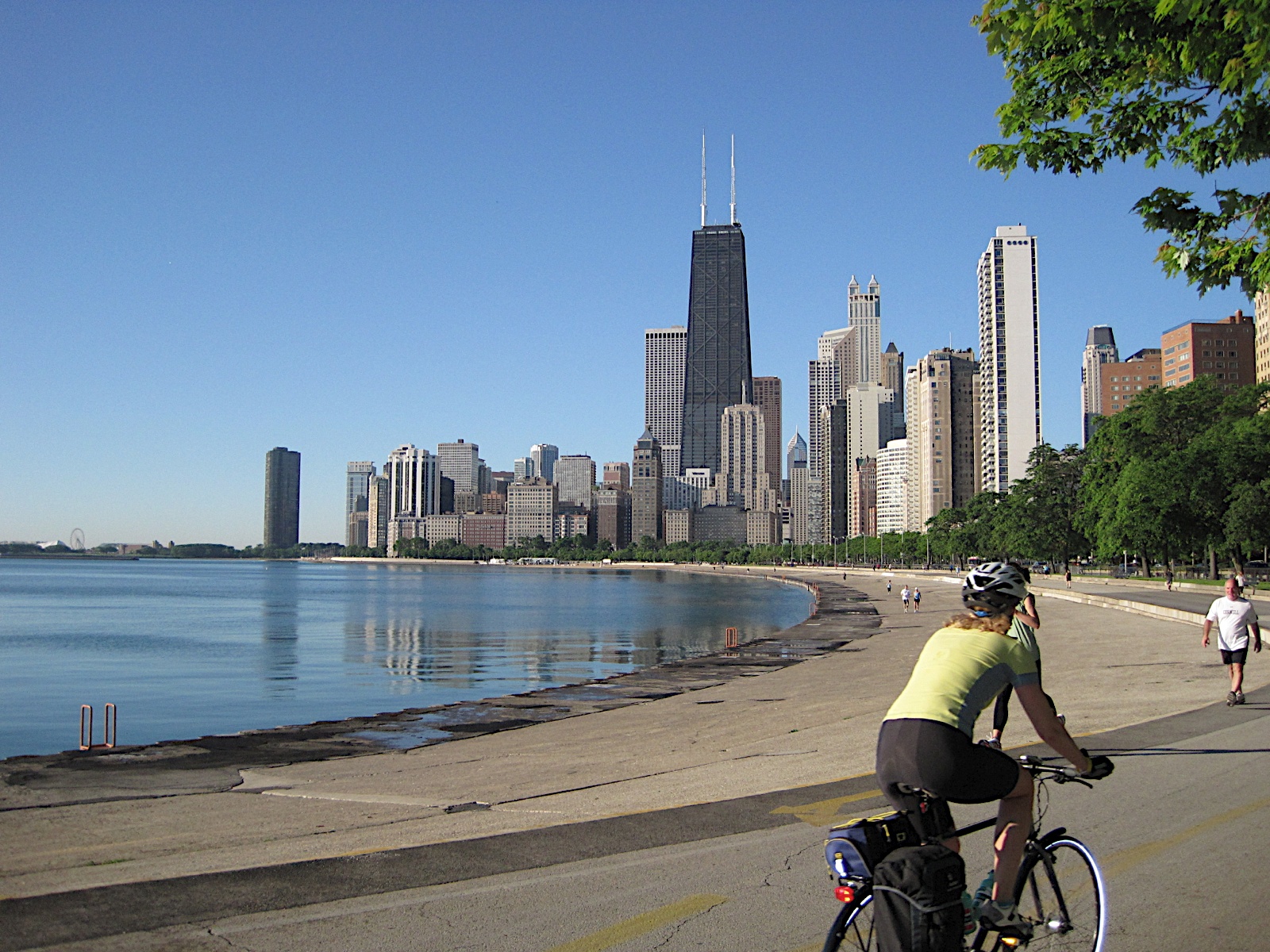 Велосипедист в Чикаго