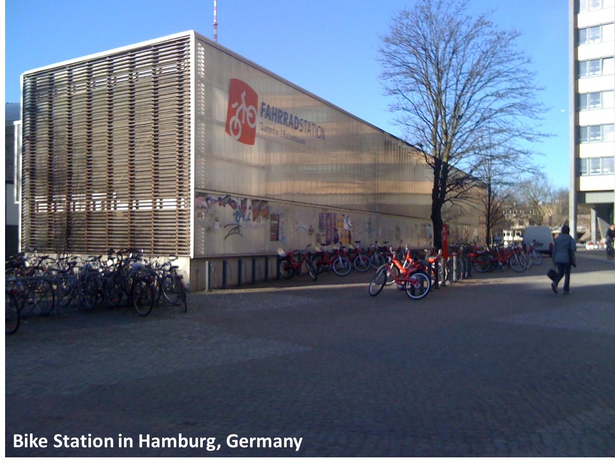 Стоянка велосипедов в Гамбурге