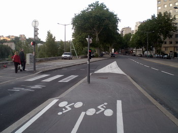 Велосипедные дорожки в Лионе