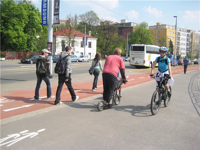 Велодорожки в Праге