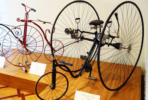 Ретро-велосипеды в музее